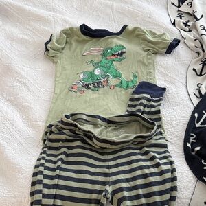 Joe Fresh Green and Navy Kids Pajama Set